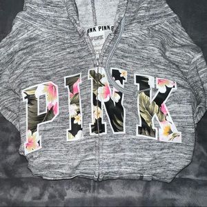 PINK full zip hoodie